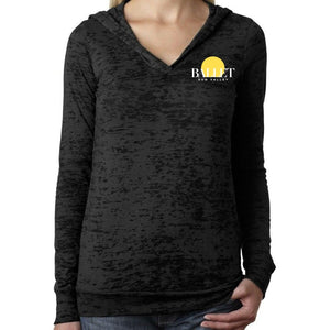 Burnout Hoodie - Pink, White and Black