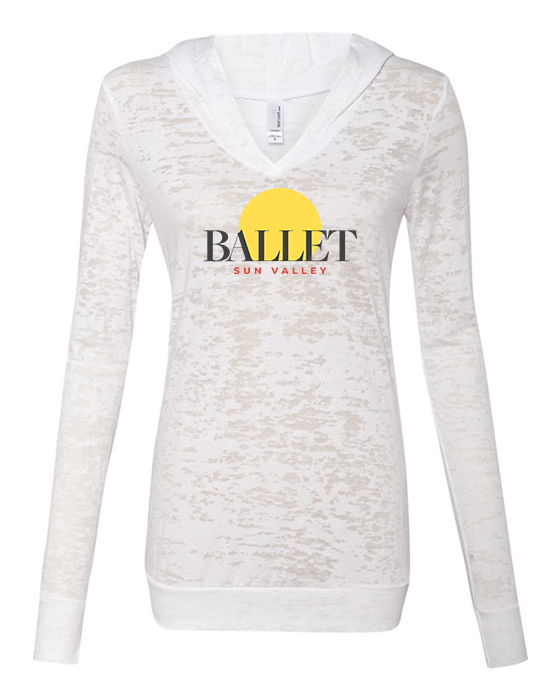 Burnout Hoodie - Pink, White and Black