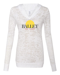 Burnout Hoodie - Pink, White and Black